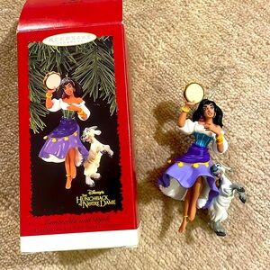 Esmeralda and Djali Christmas ornament